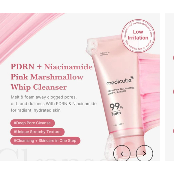Medicube PDRN Niacinamide Marshmellow Whip Cleanser 99% High Purity Salmon PDRN - Picture 4 of 10